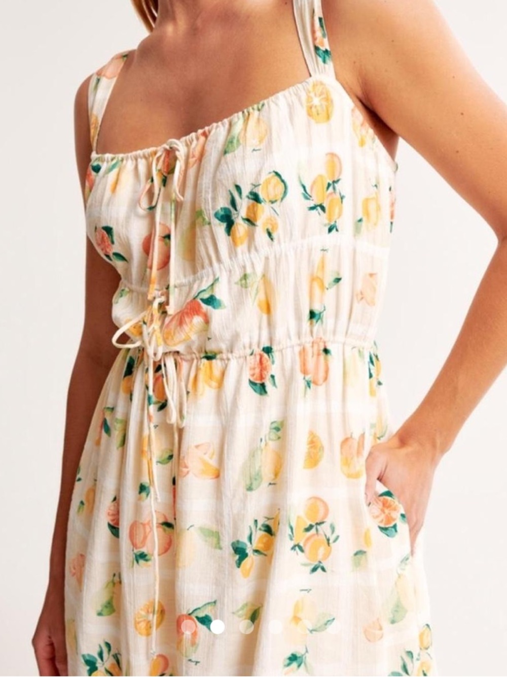 Abercrombie & Fitch tie front mini dress - Picture 2 of 3